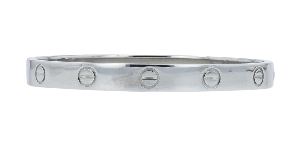 18K WG Cartier Diamond Love Bangle