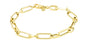 10K YG Paperclip Bracelet