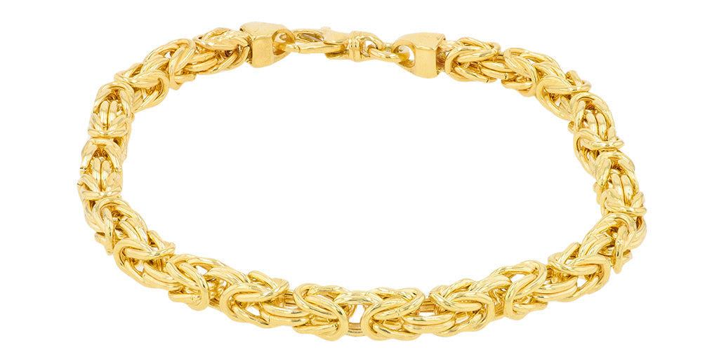 14K YG Byzantine Bracelet