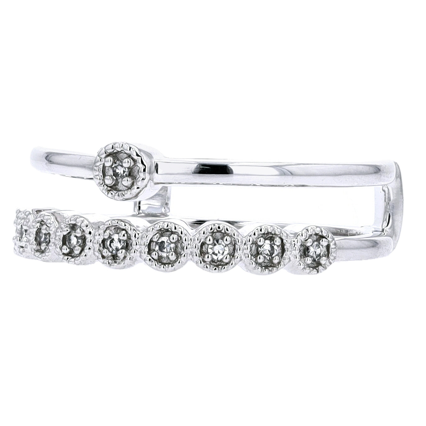 10K WG Diamond Stackable Diamond Ring