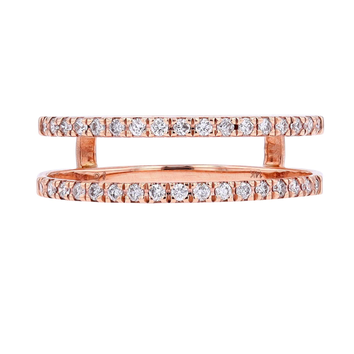 14K RG 1/4 CT Diamond Ring Guard