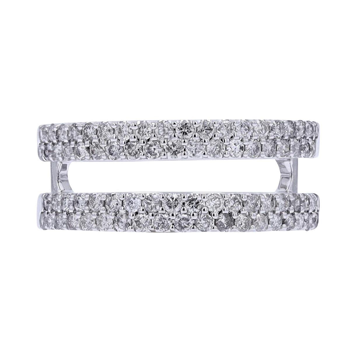 14K WG 1 CT Diamond Ring Guard