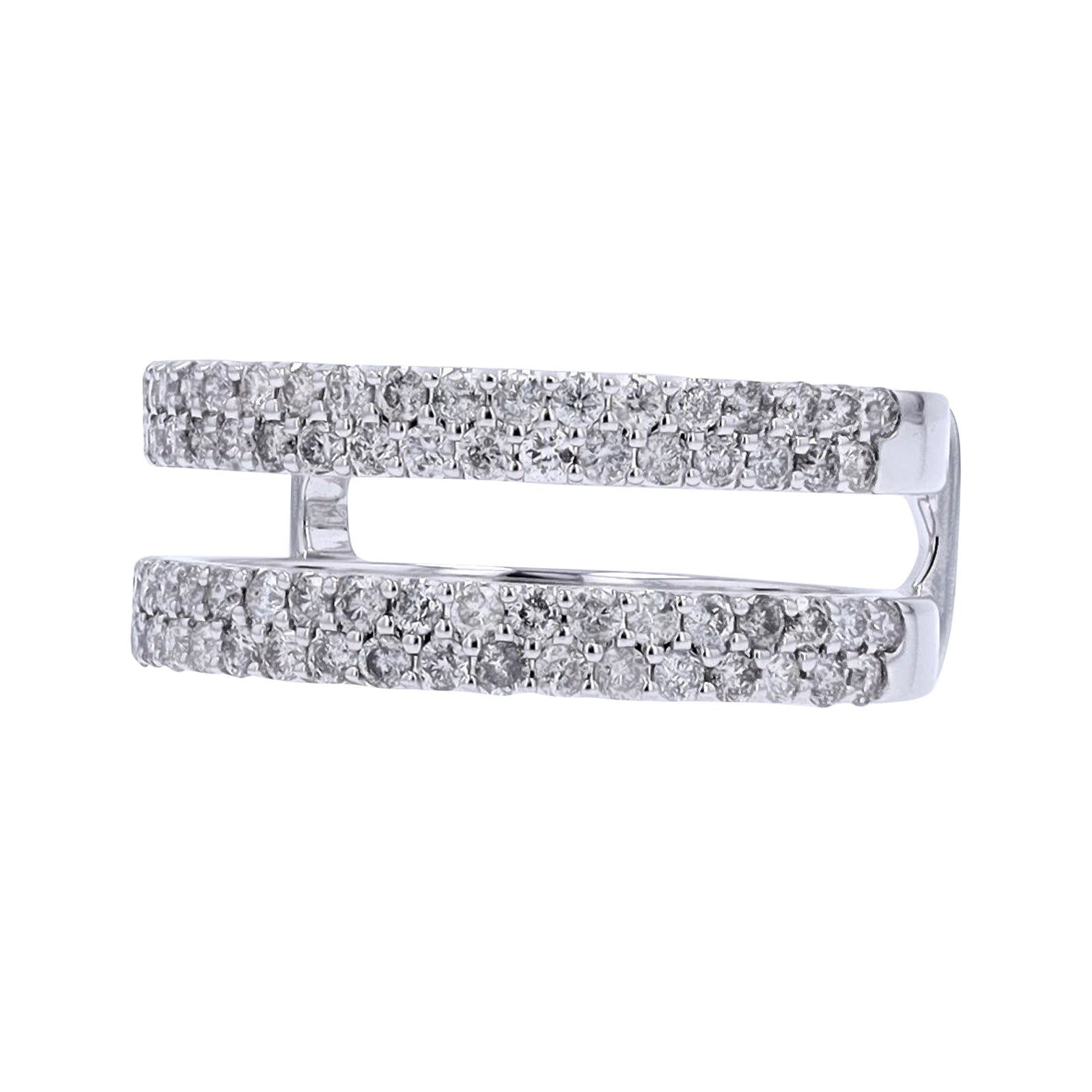14K WG 1 CT Diamond Ring Guard