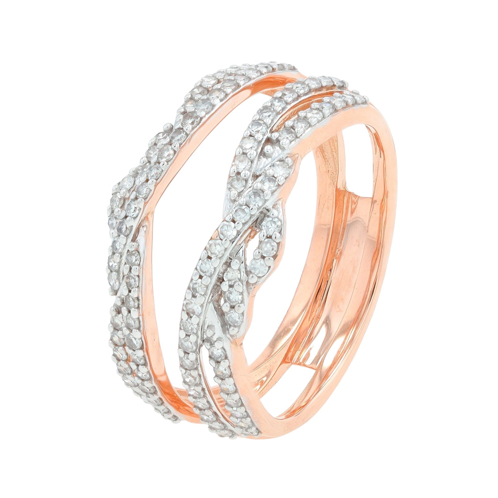 14K RG 1/2 CT Diamond Ring Guard