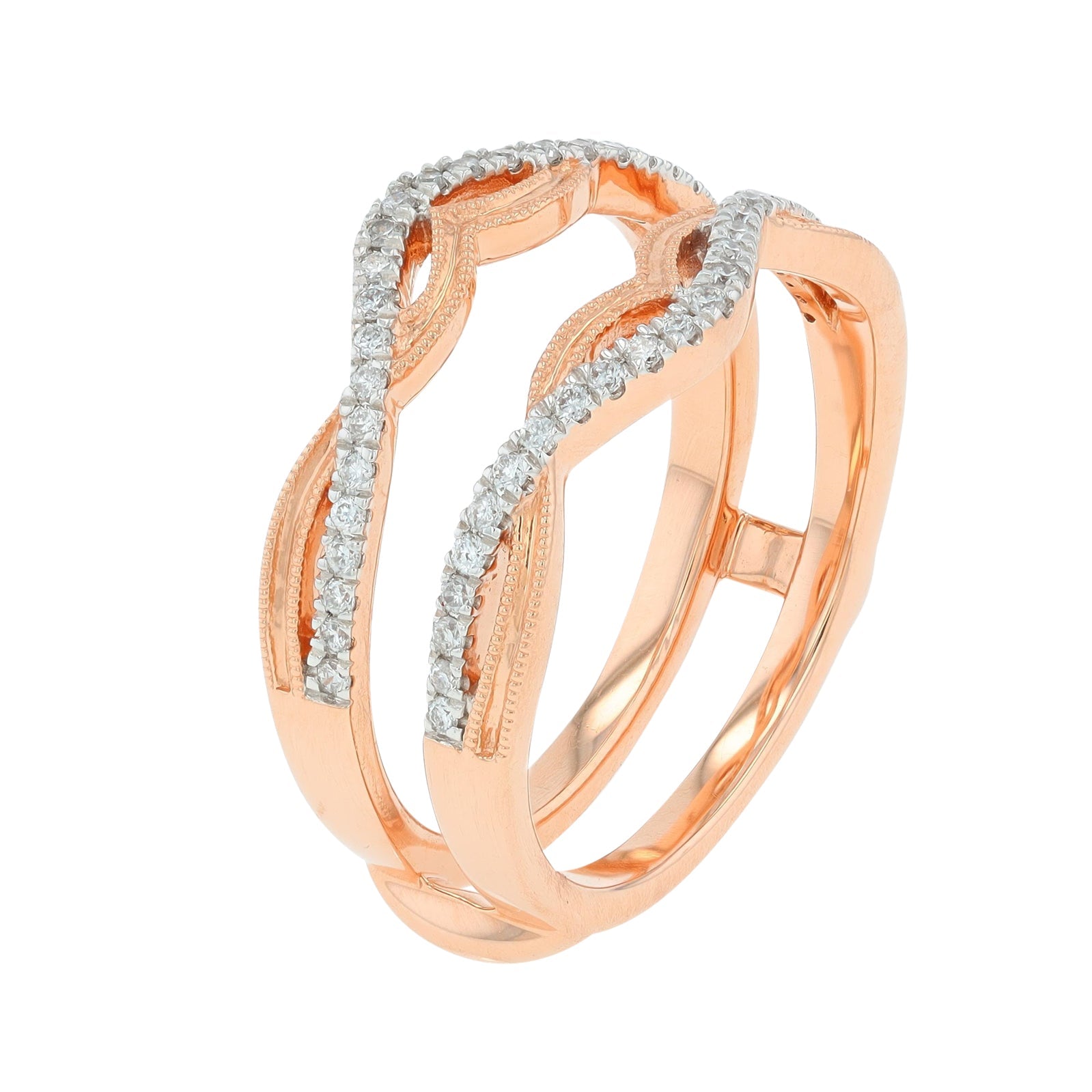 14K RG 1/4 CTW Ring Guard