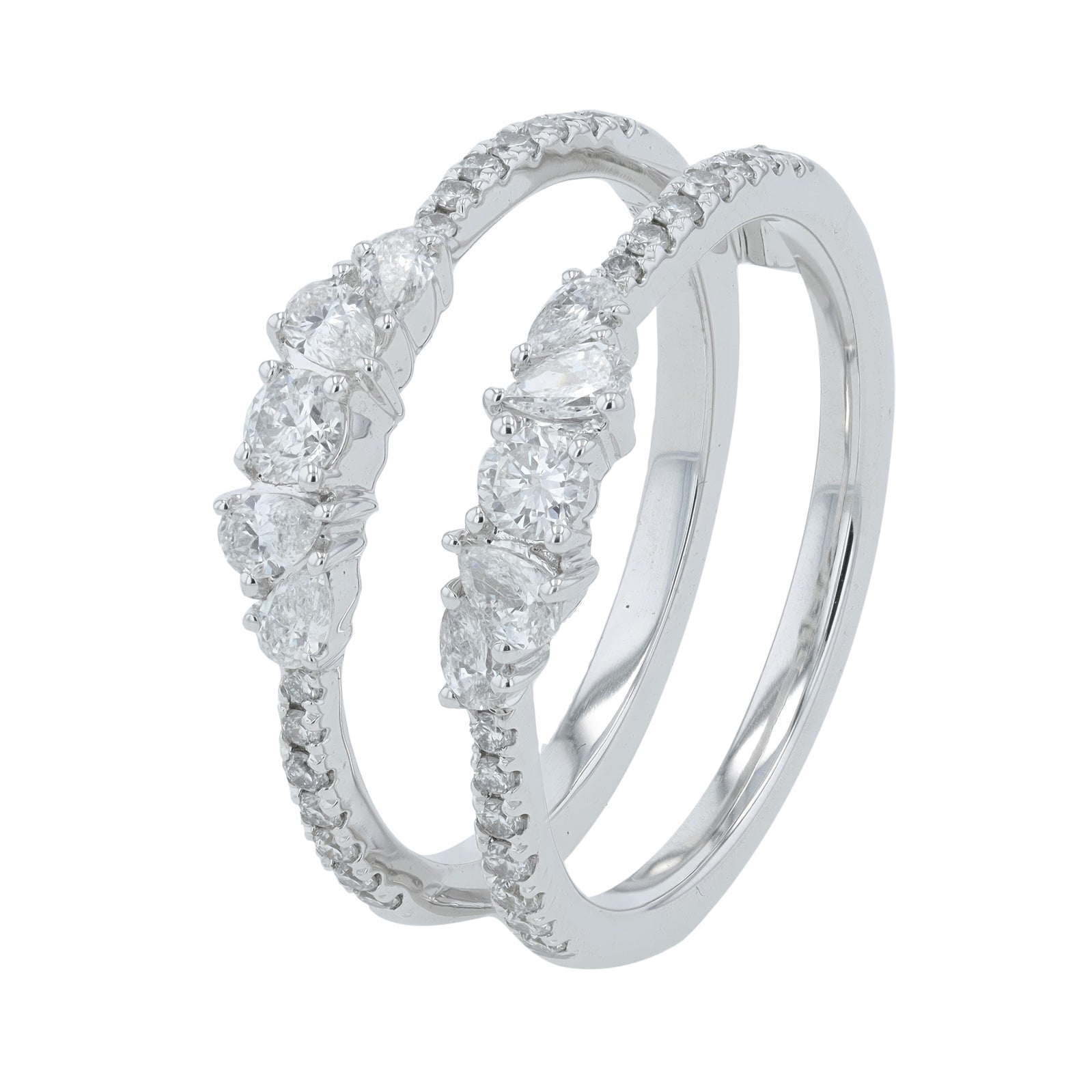 14K WG .75 CTW Diamond Ring Guard