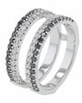 14K WG 1 CTW Diamond Ring Guard