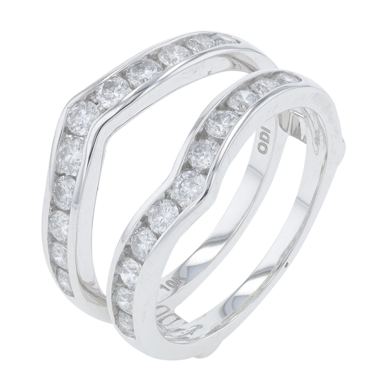 10K WG 1 CT Diamond Ring Guard