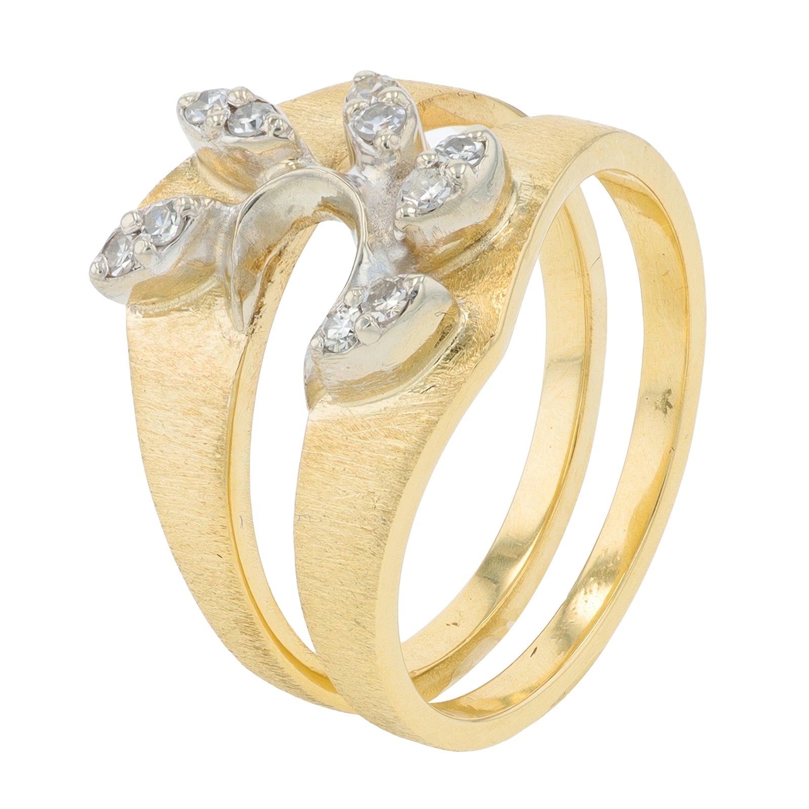 14K YG .10 CTW Ring Guard