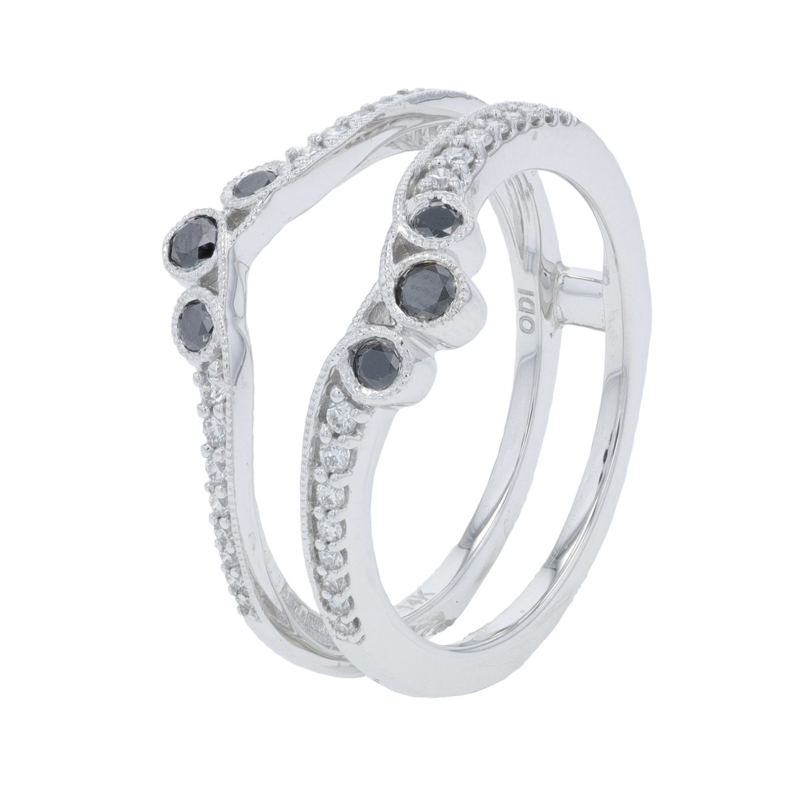 14K WG .33 CT Diamond Ring Guard