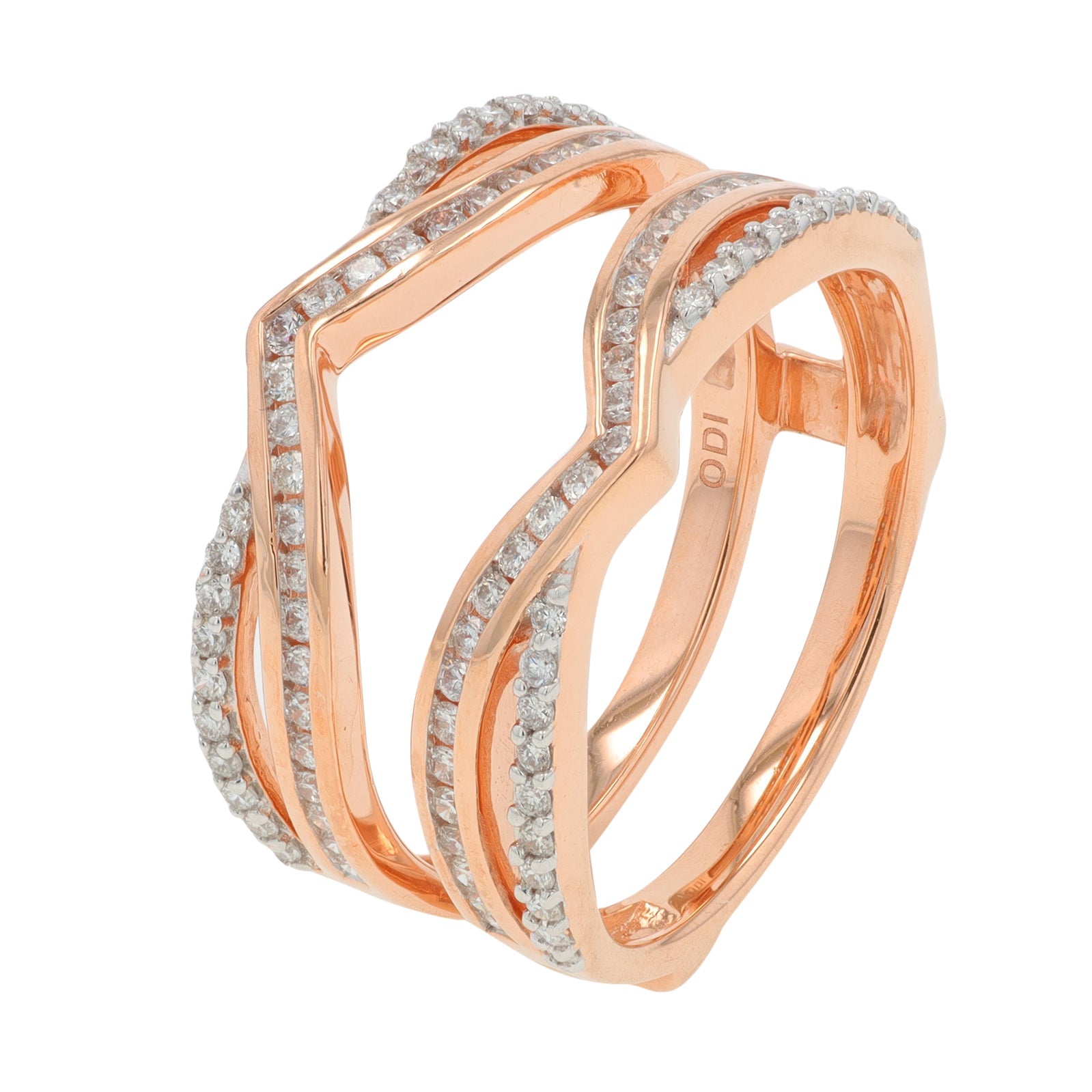 14K RG .50 CT Diamond Ring Guard