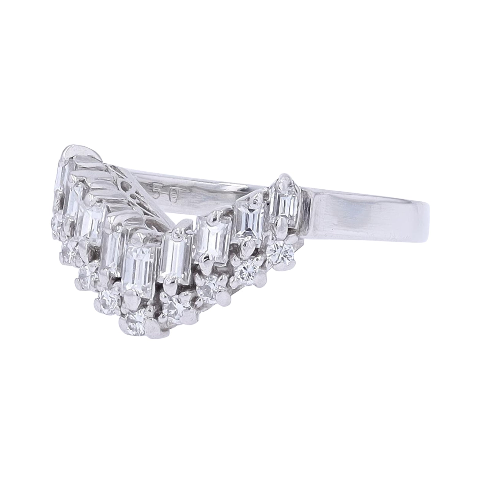 PT900 1/2 CT Diamond Ring Wrap