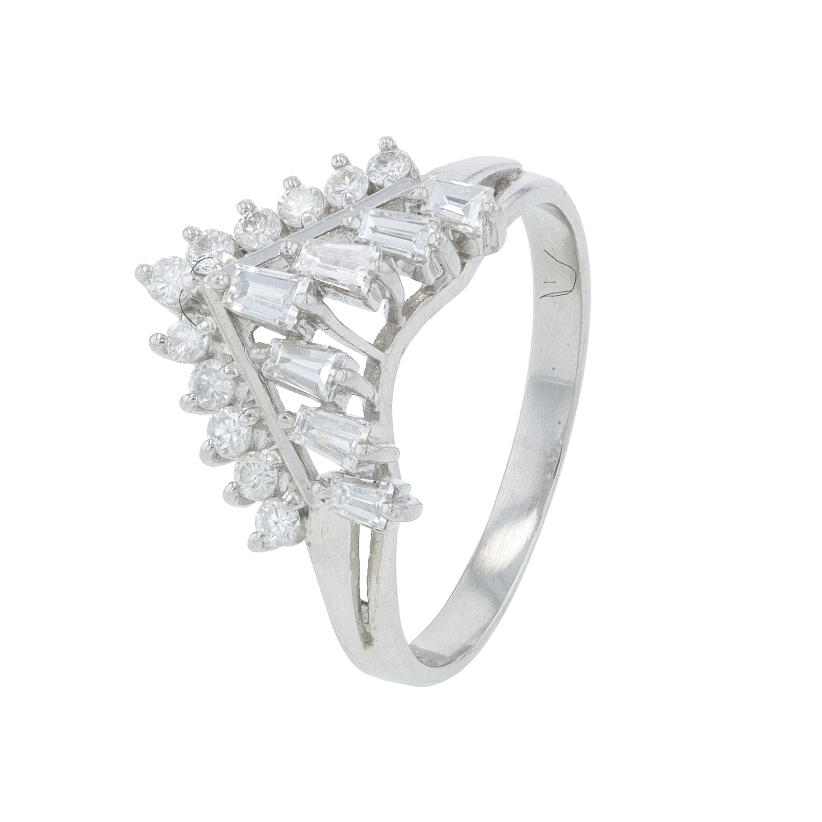 PT900 .59 CT Diamond Ring Wrap