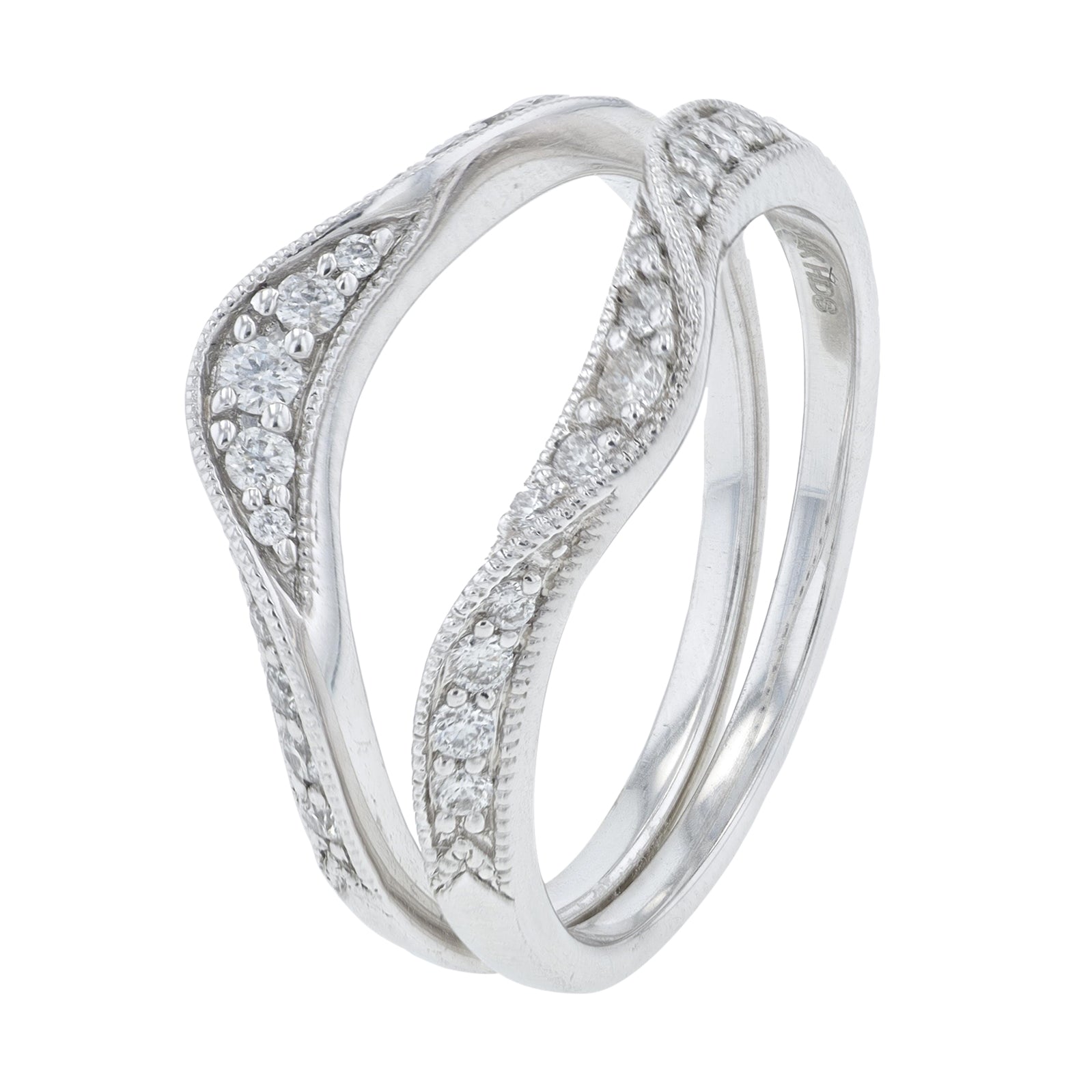 14K WG .28 CTW Diamond Ring Wrap