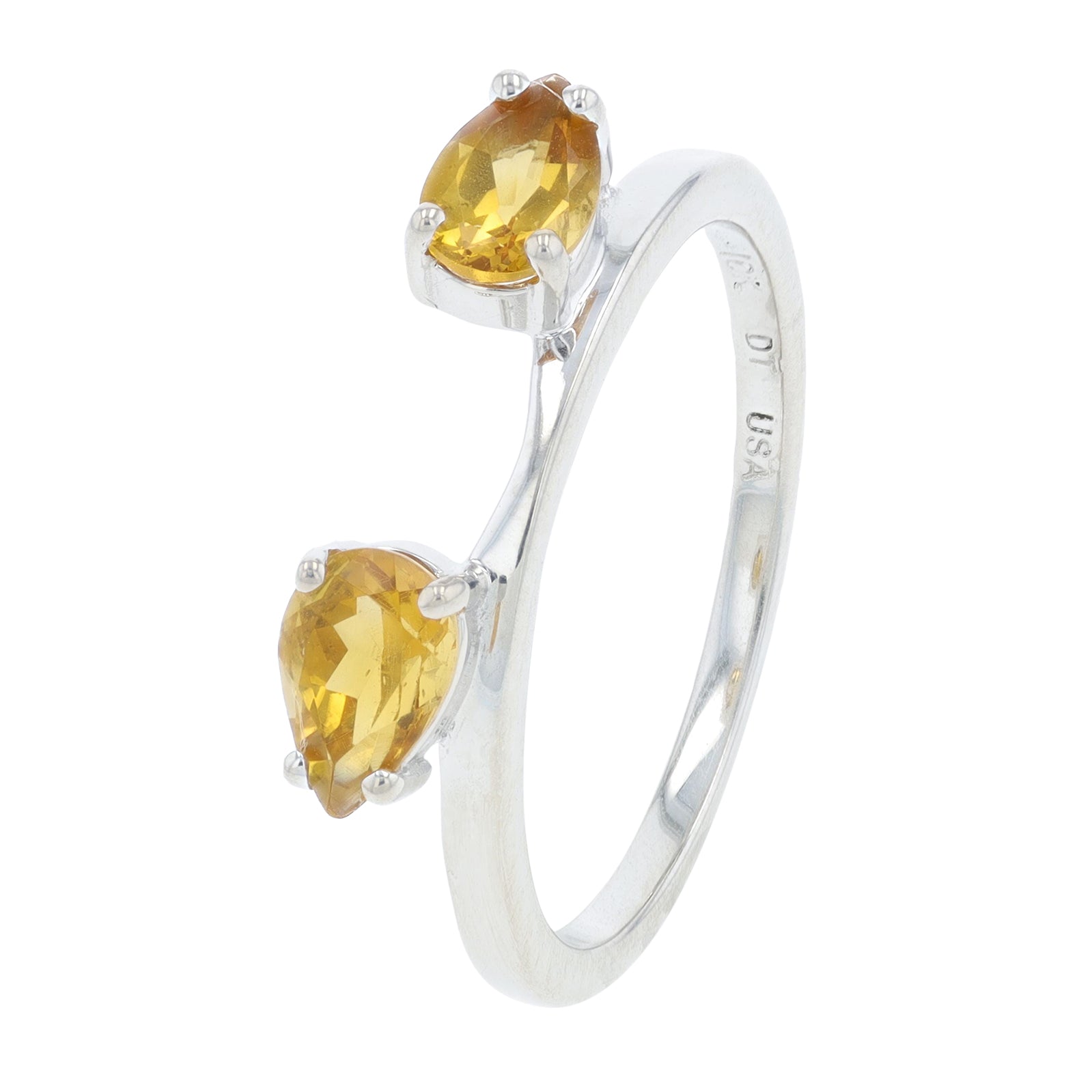 14K WG Citrine Ring Wrap