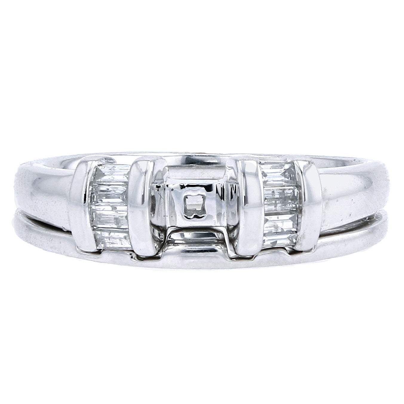 14K WG Diamond Semi-Mount Bridal Set