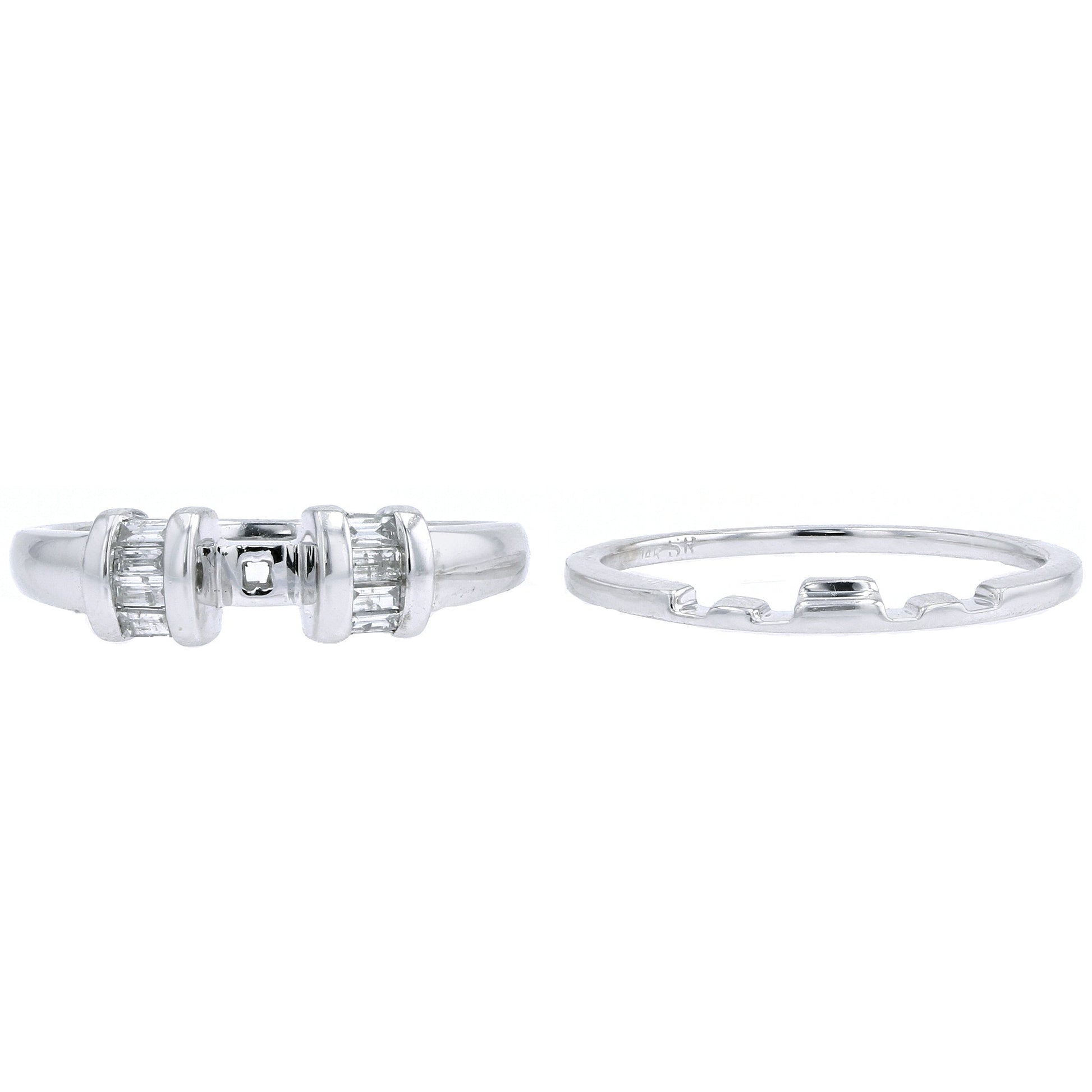 14K WG Diamond Semi-Mount Bridal Set