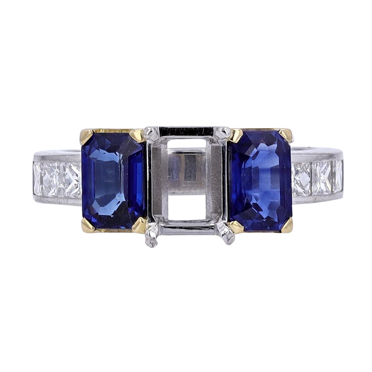 PT900 Sapphire & Diamond Semi-Mount
