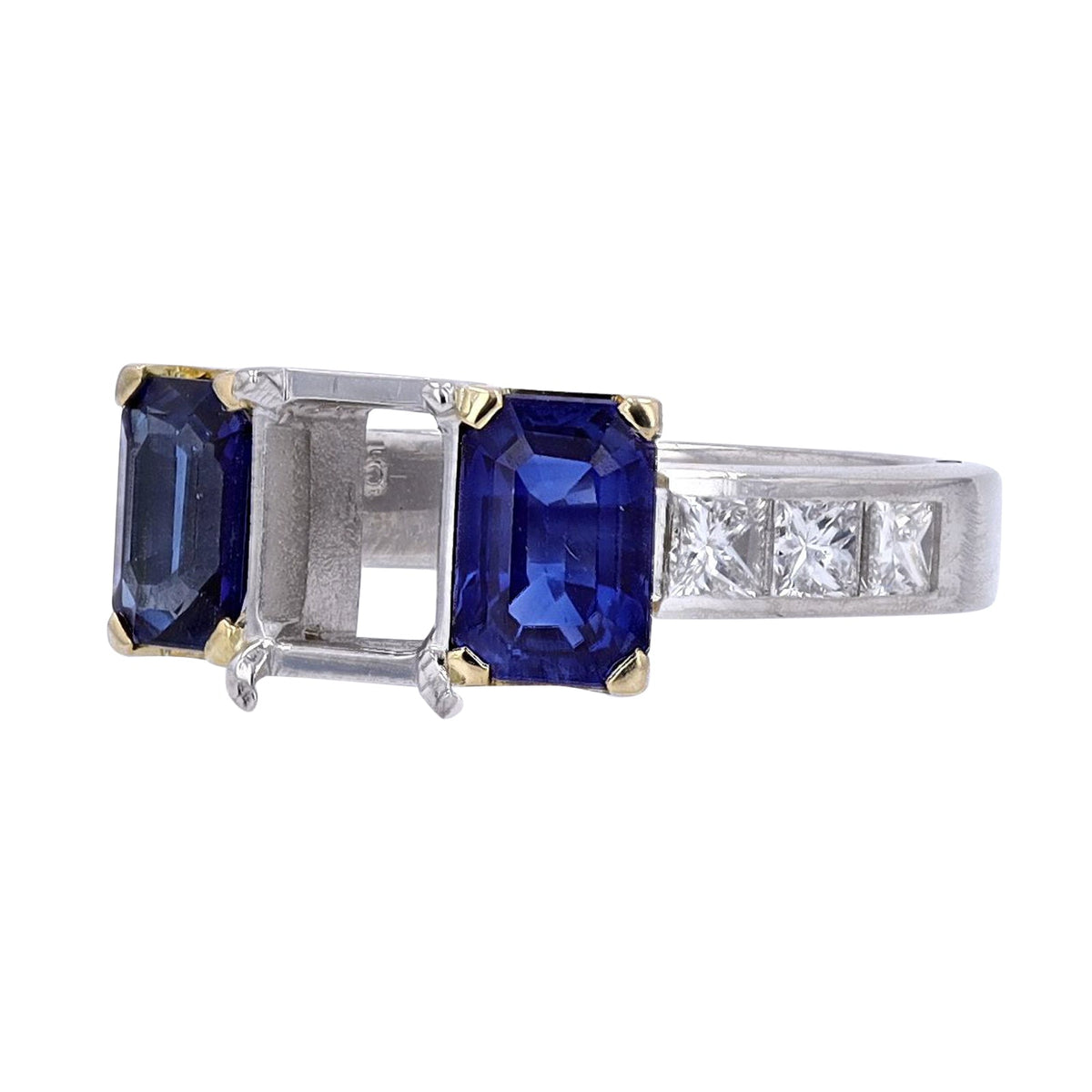 PT900 Sapphire & Diamond Semi-Mount