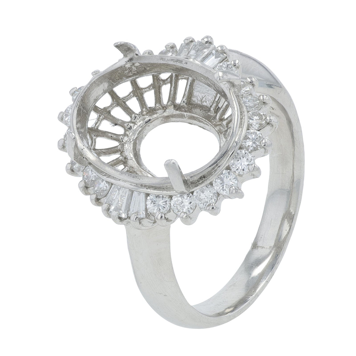 PT900 .64 CT Diamond Halo Semi-Mount