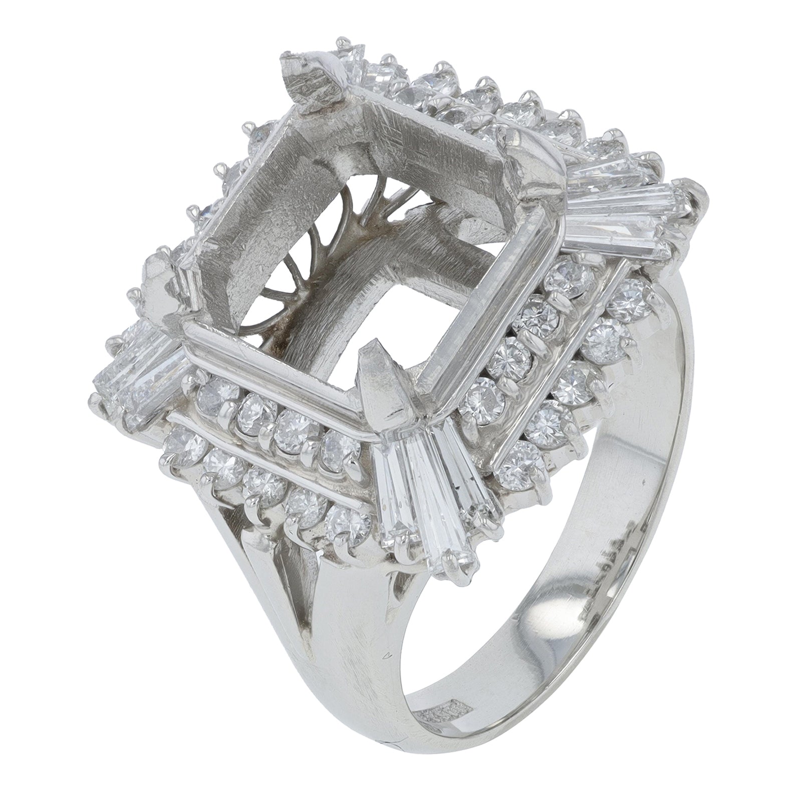 PT900 1.57 CT Diamond Halo Semi-Mount