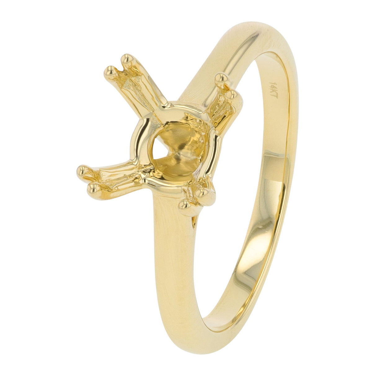 14K Gold Semi-Mount Holds 6.5 MM Cushion<p><strong>More Colors Available</p></strong>