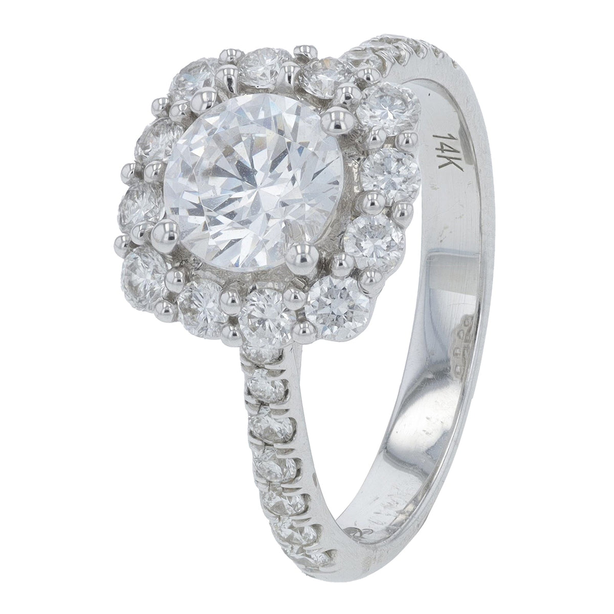 14K Coast Diamond WG 0.76 CT Diamond Semi-Mount