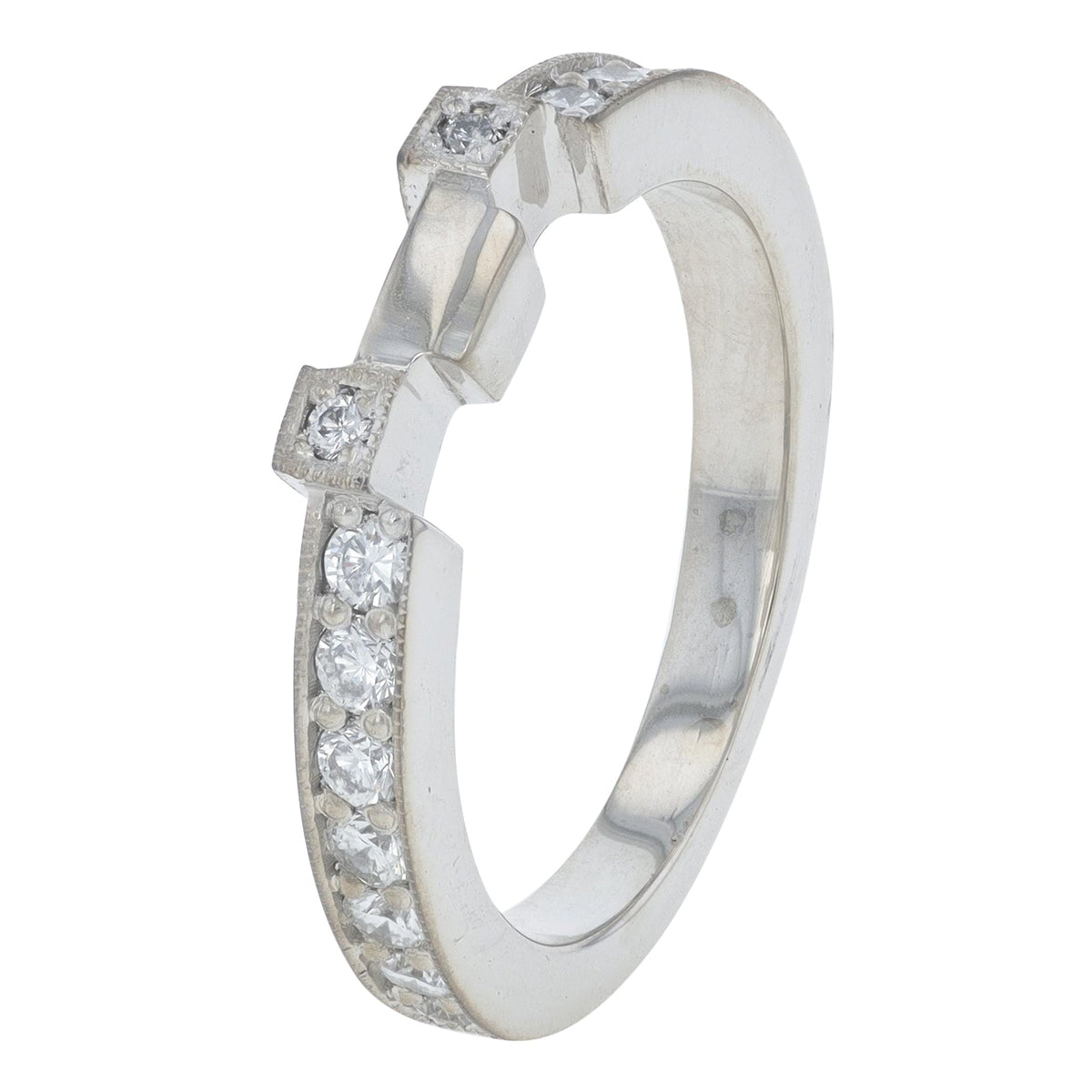 14K WG 1.28 CT Diamond Semi-Mount Bridal Set