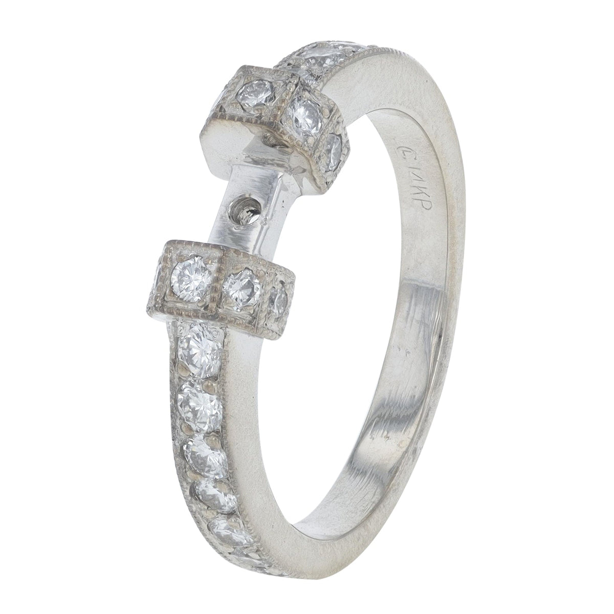 14K WG 1.28 CT Diamond Semi-Mount Bridal Set