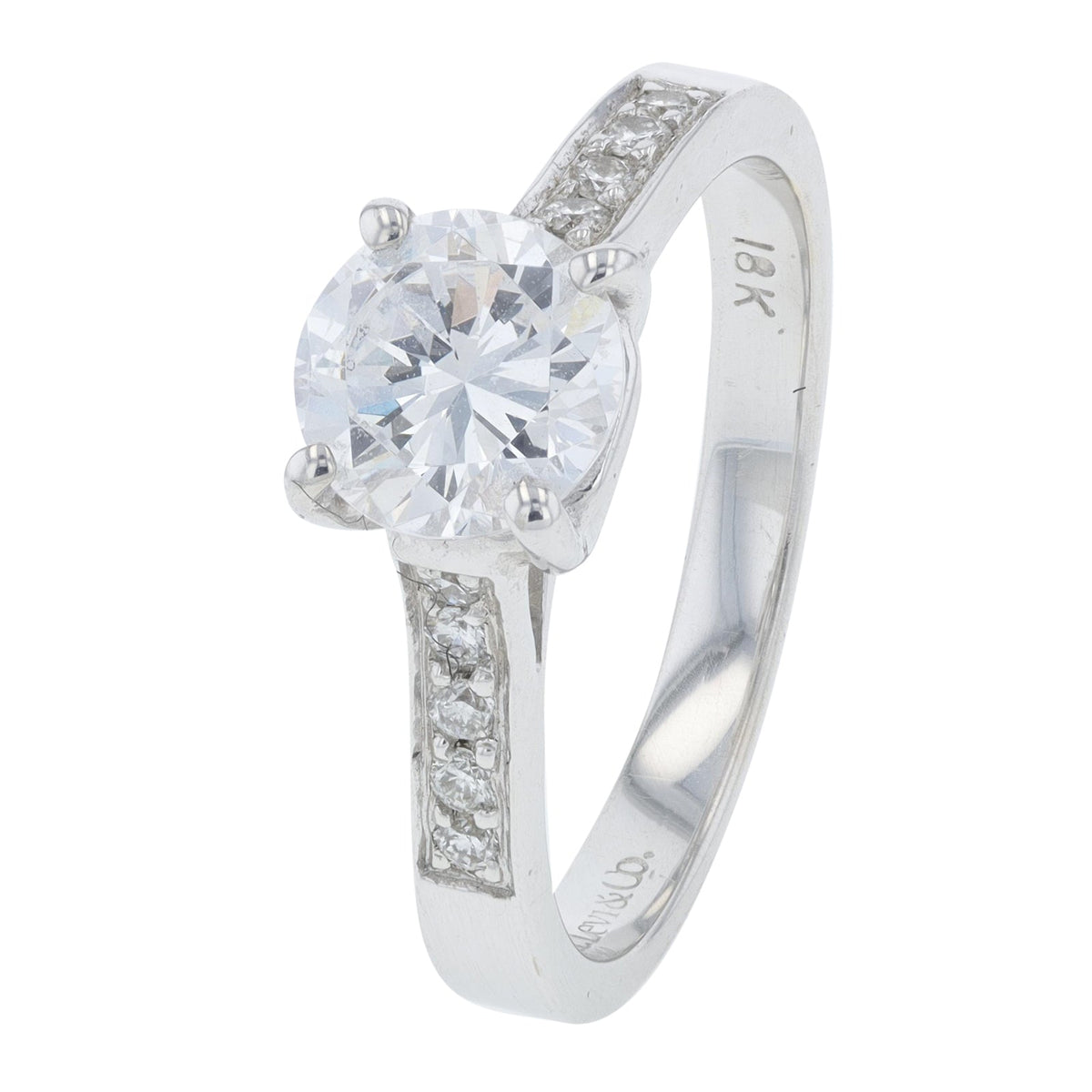 18K WG H. Levi & Co .12 CT Diamond Semi-Mount