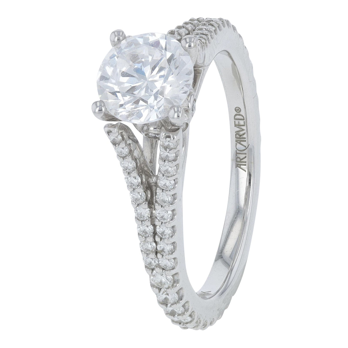 14K WG Artcarved .30 CT Diamond Semi-Mount