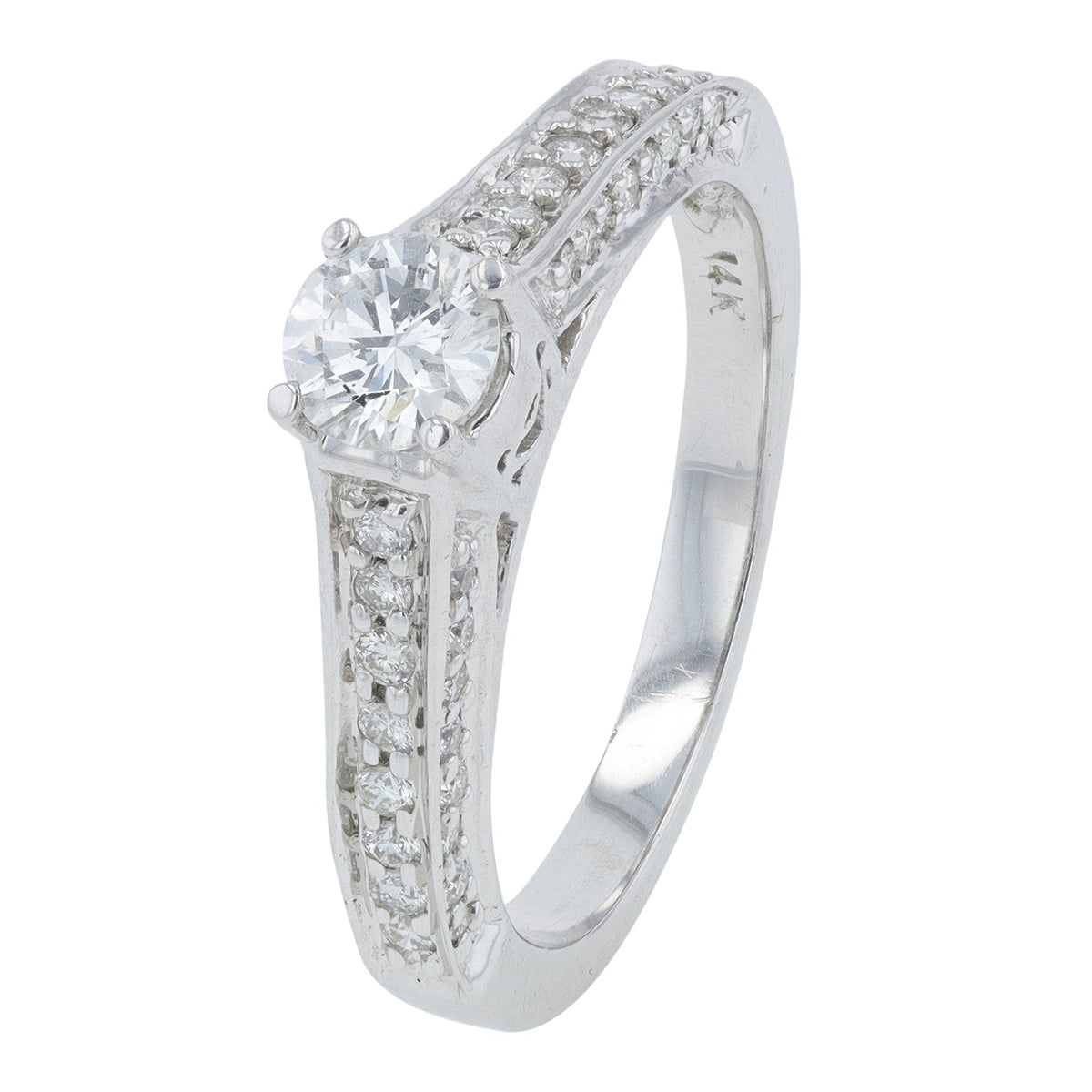 14K WG .33 CT Diamond Semi-Mount