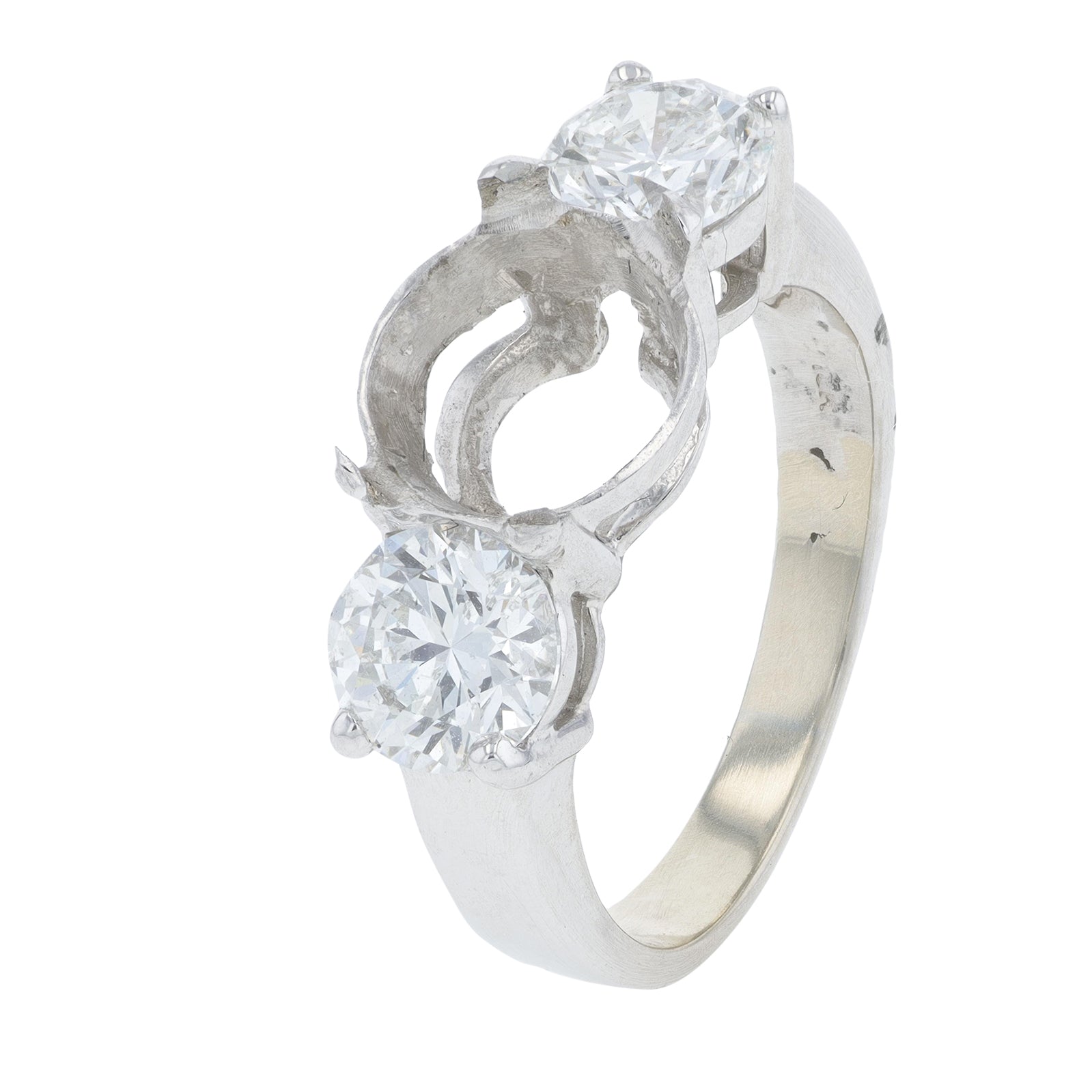 18K WG 2.04 CT Diamond Semi-Mount