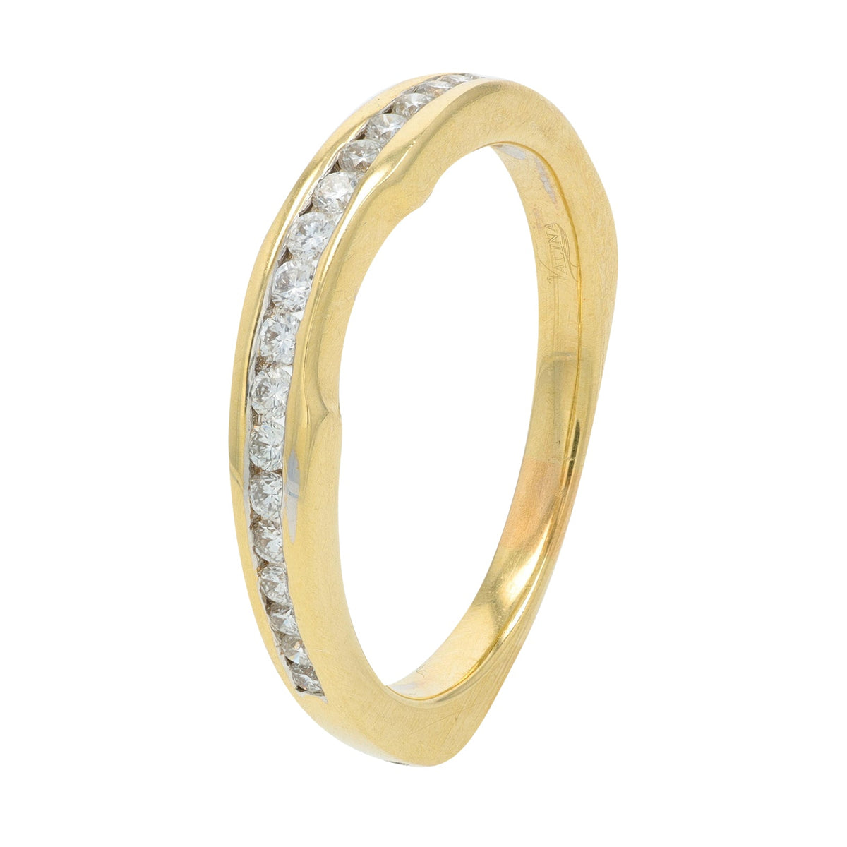 14K YG .67 CT Diamond Semi-Mount Bridal Set