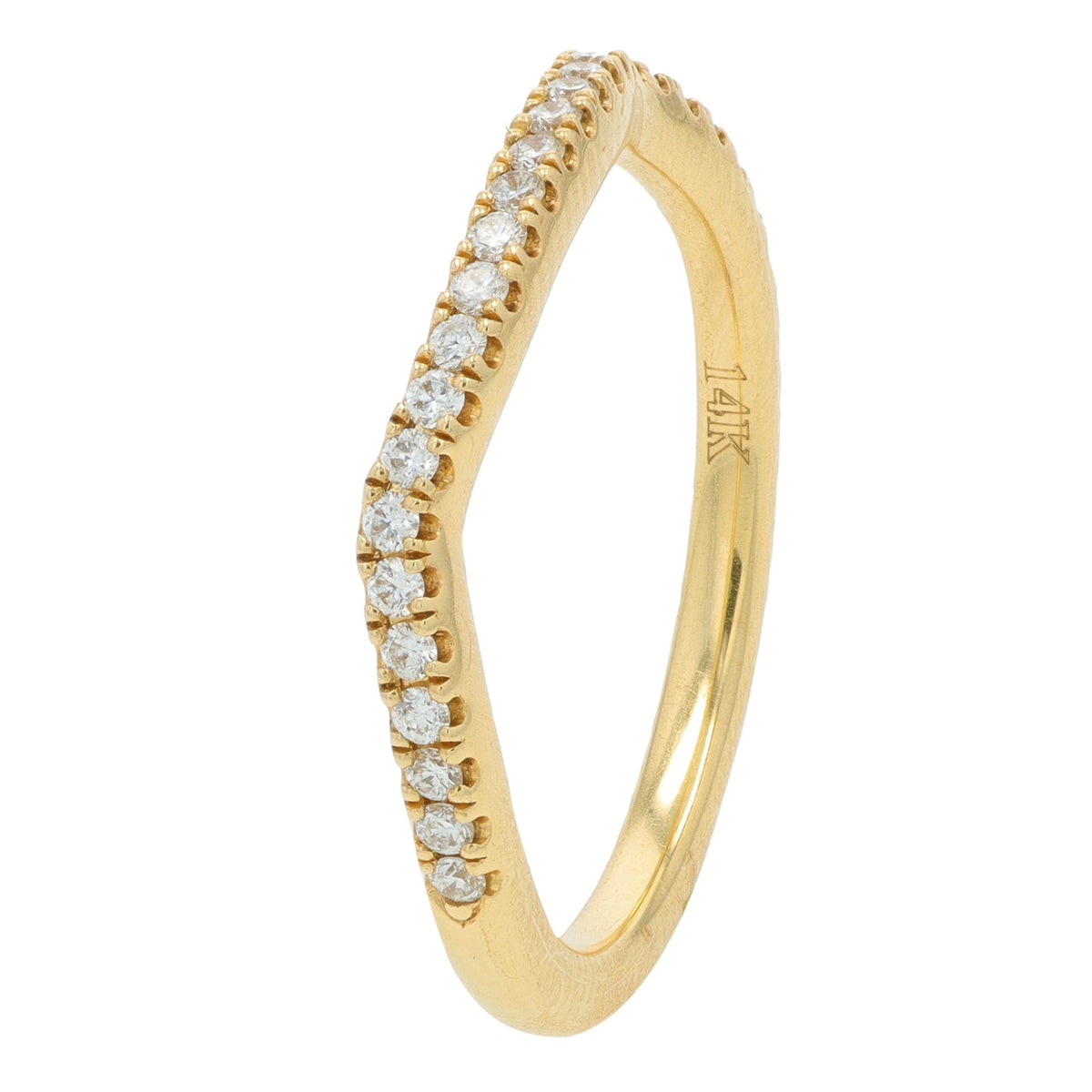 14K YG 0.56 CT Diamond Semi-Mount Bridal Set