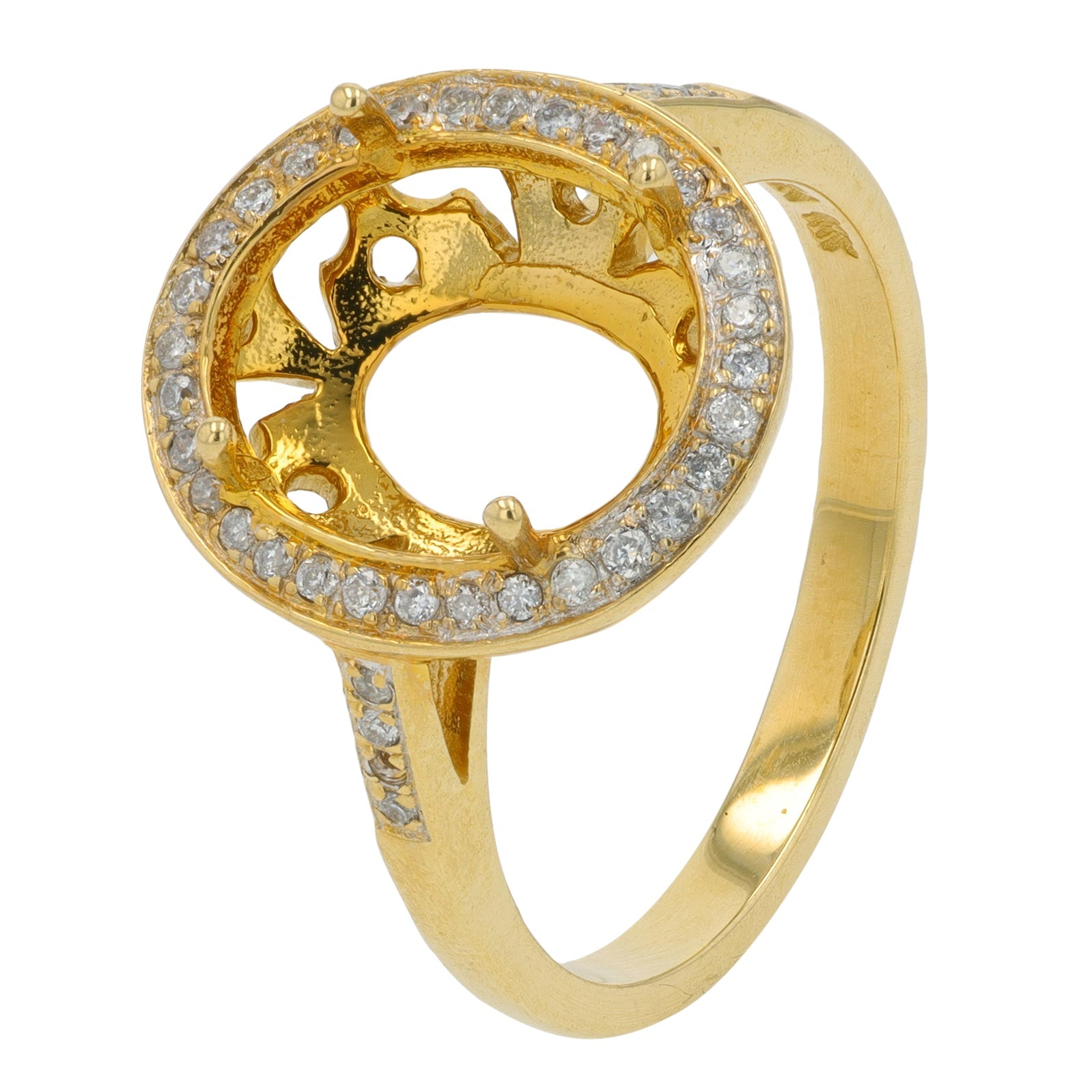 14K YG .20 CT Diamond Semi-Mount