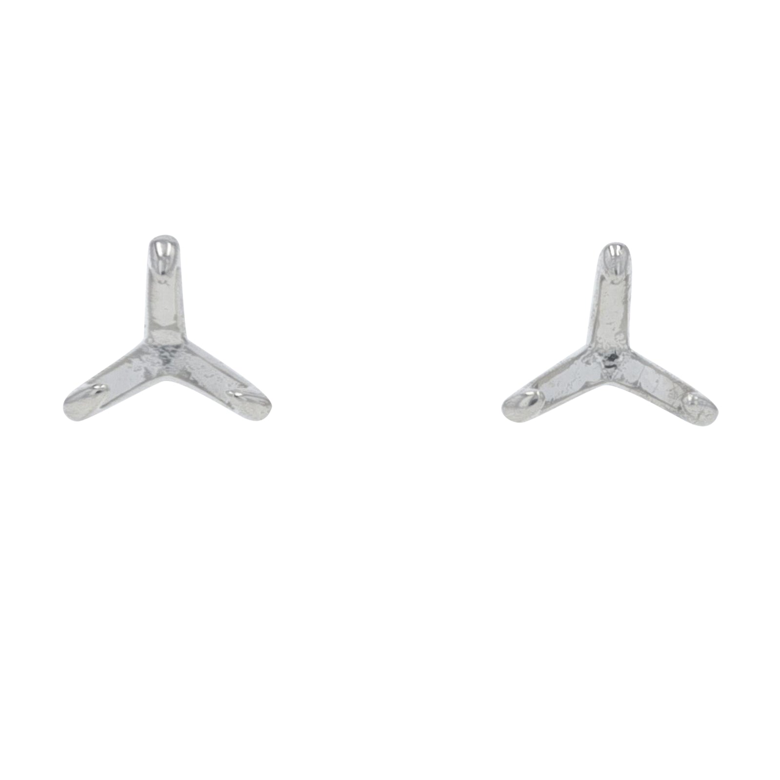 14K WG Martini Semi Mount Studs