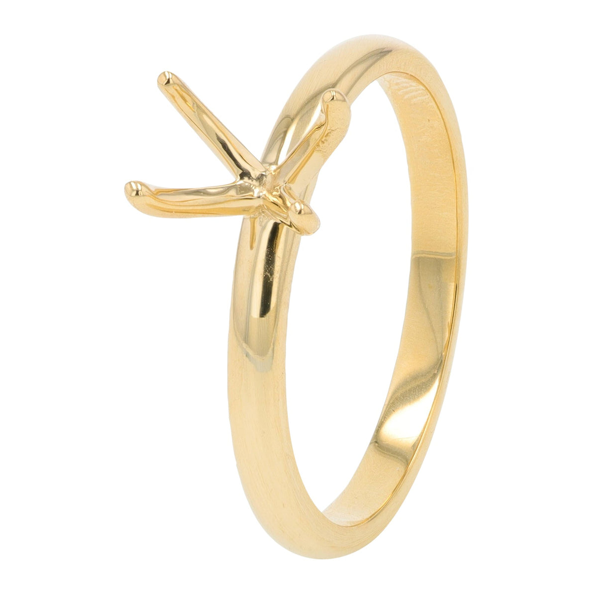 14K YG Four Prong Semi-Mount Holds Approximately 1 CT Emerald<p><strong>More Colors Available</p></strong>