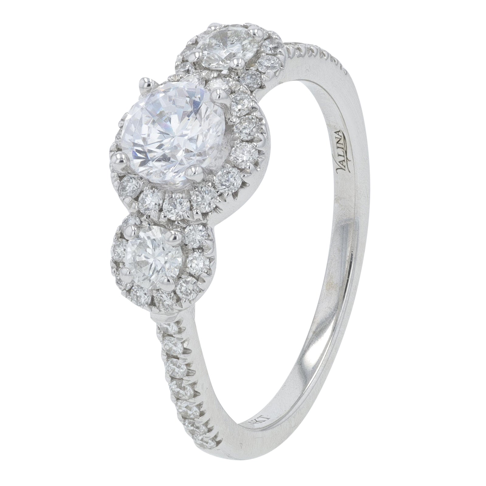 14K WG Valina .50 CT Diamond Semi-Mount