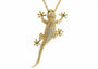 Silver 925 Diamond EFFY Lizard Pendant