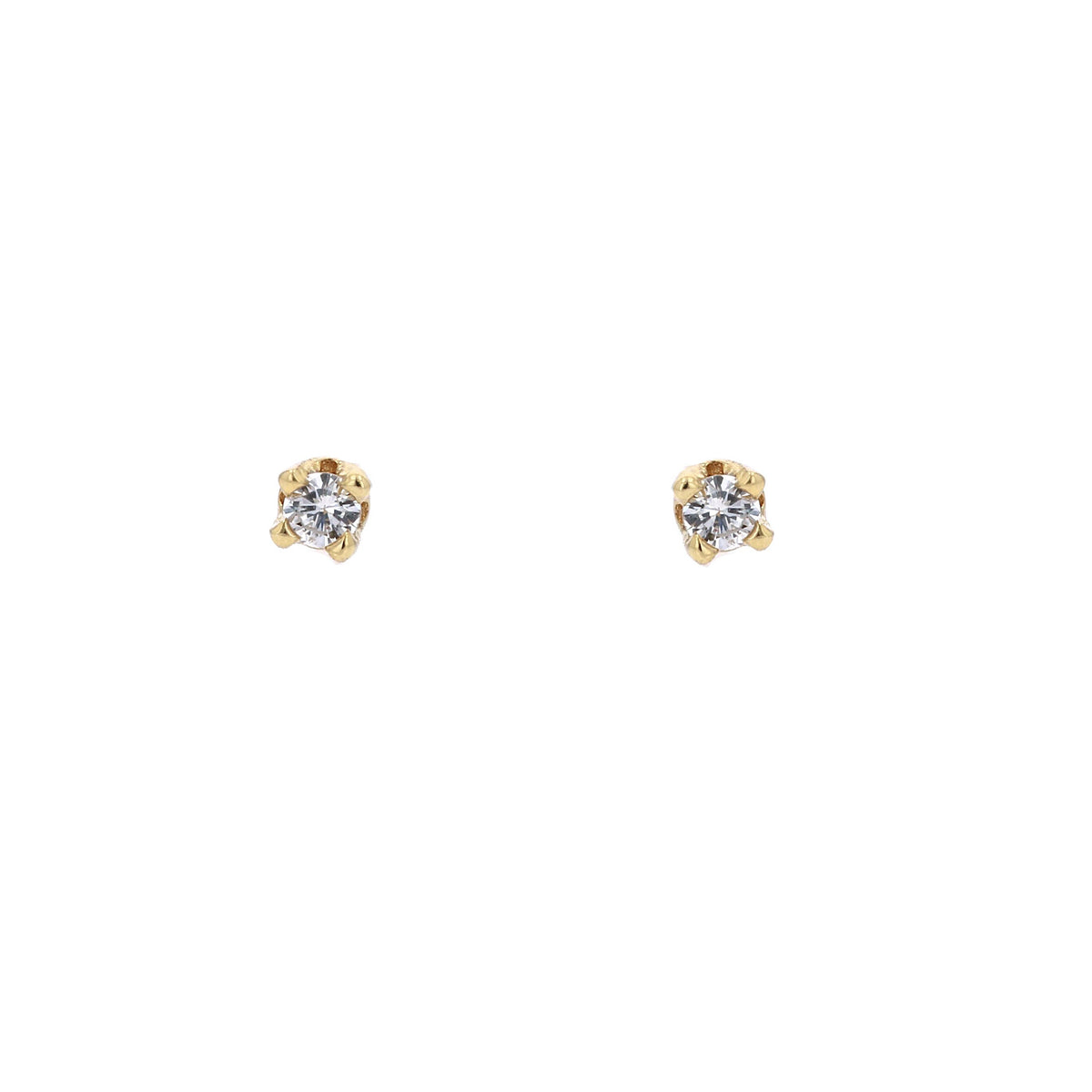 14K YG Diamond Studs