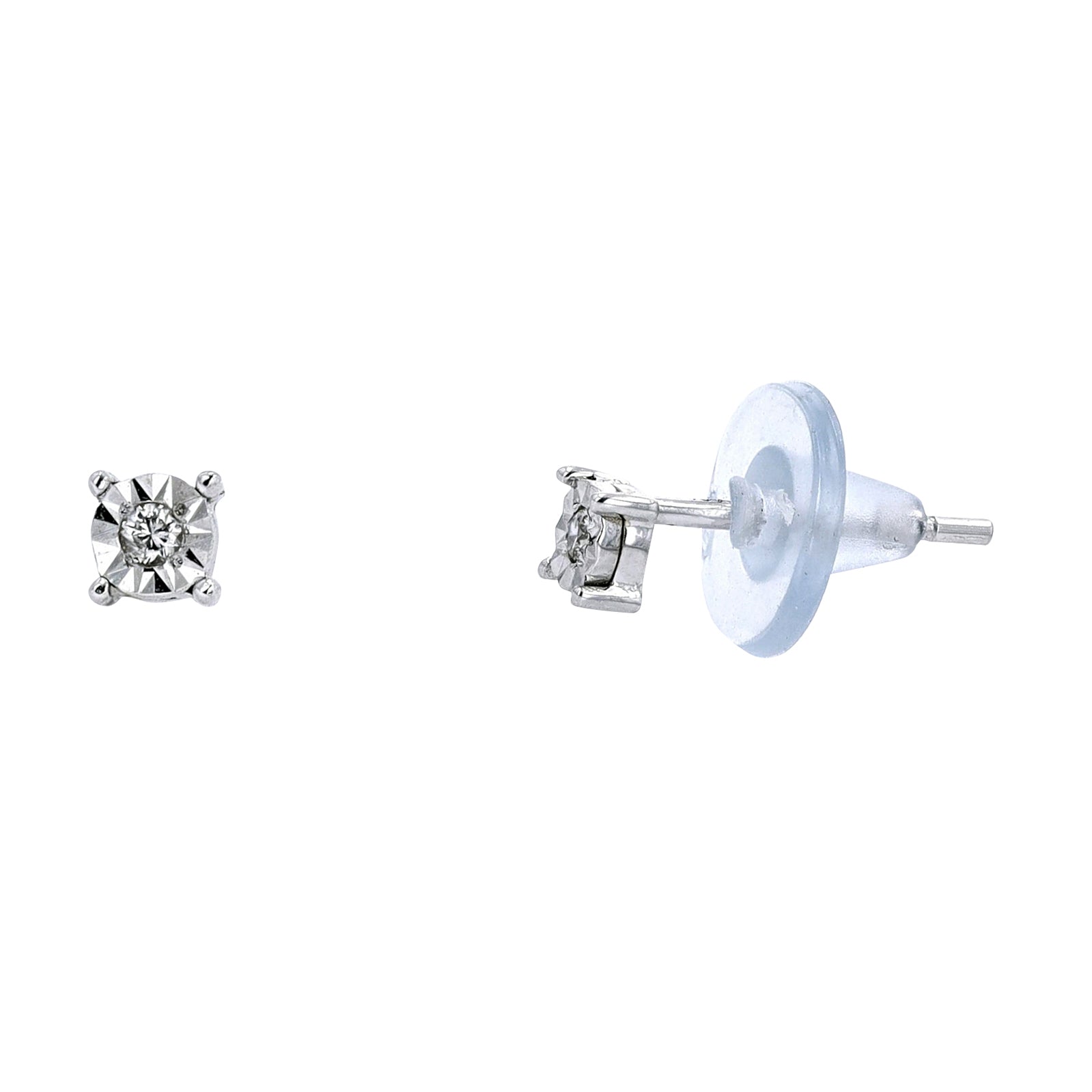 10K Miracle Set Diamond Studs<p><strong>More Colors Available</p></strong>