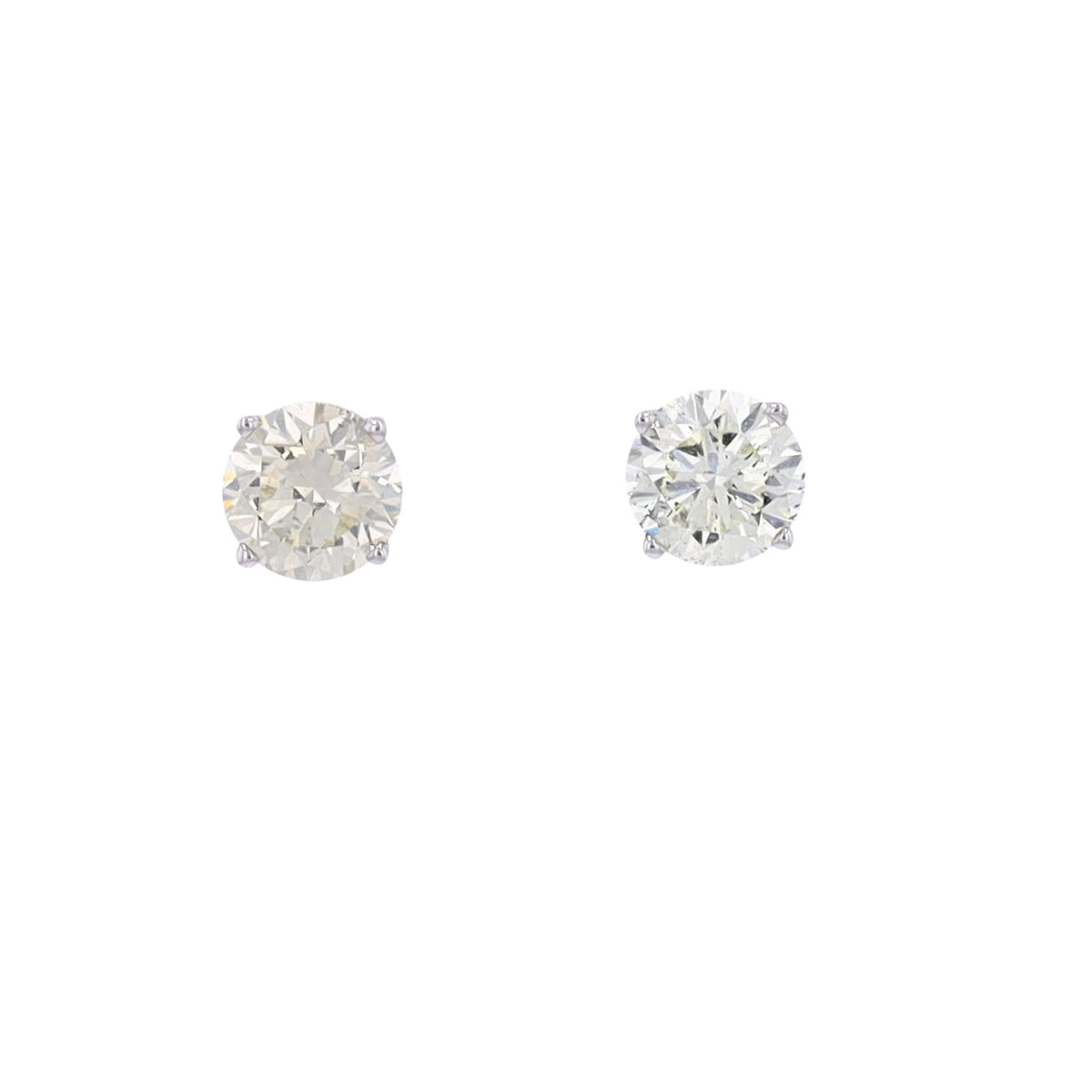14K WG 2 CT Diamond Studs