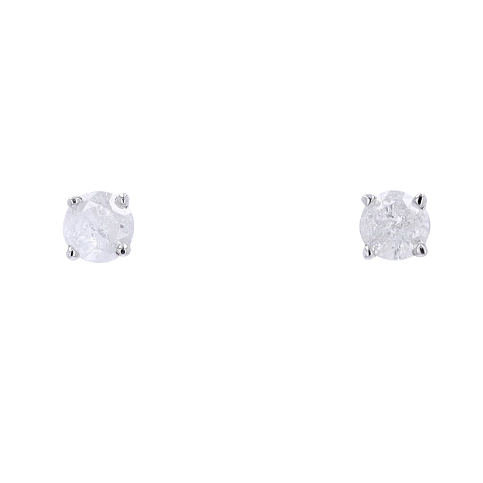 14K WG Diamond Studs