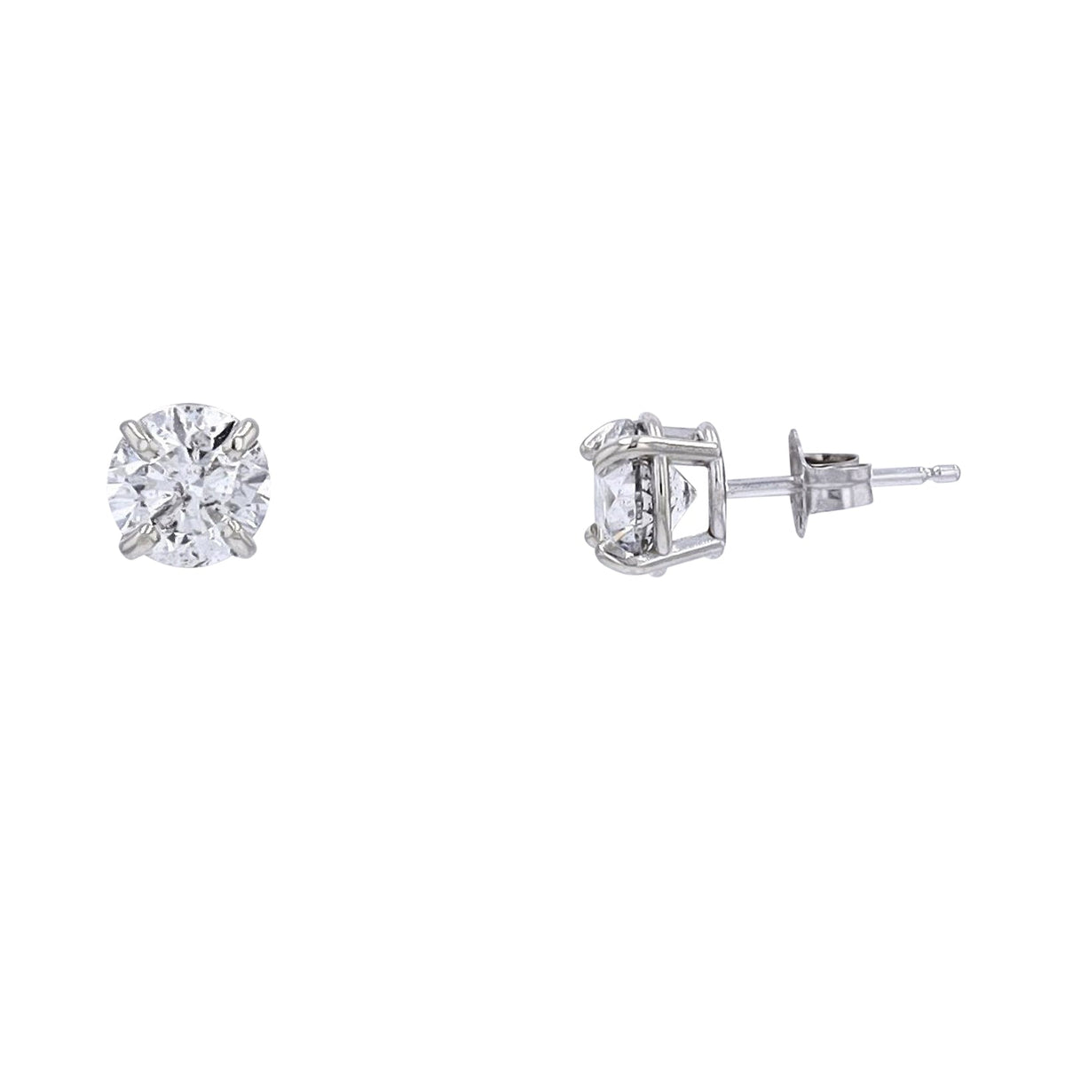 14K WG 1.82 CTW Diamond Studs
