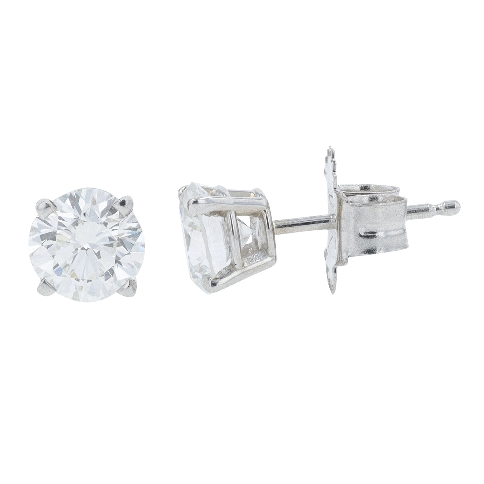 14K WG 1.25 CTW Diamond Studs
