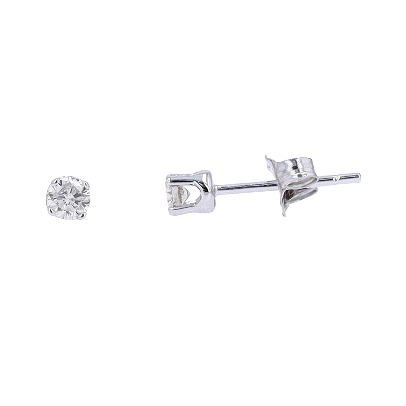 10K WG 1/6 CTW Diamond Studs