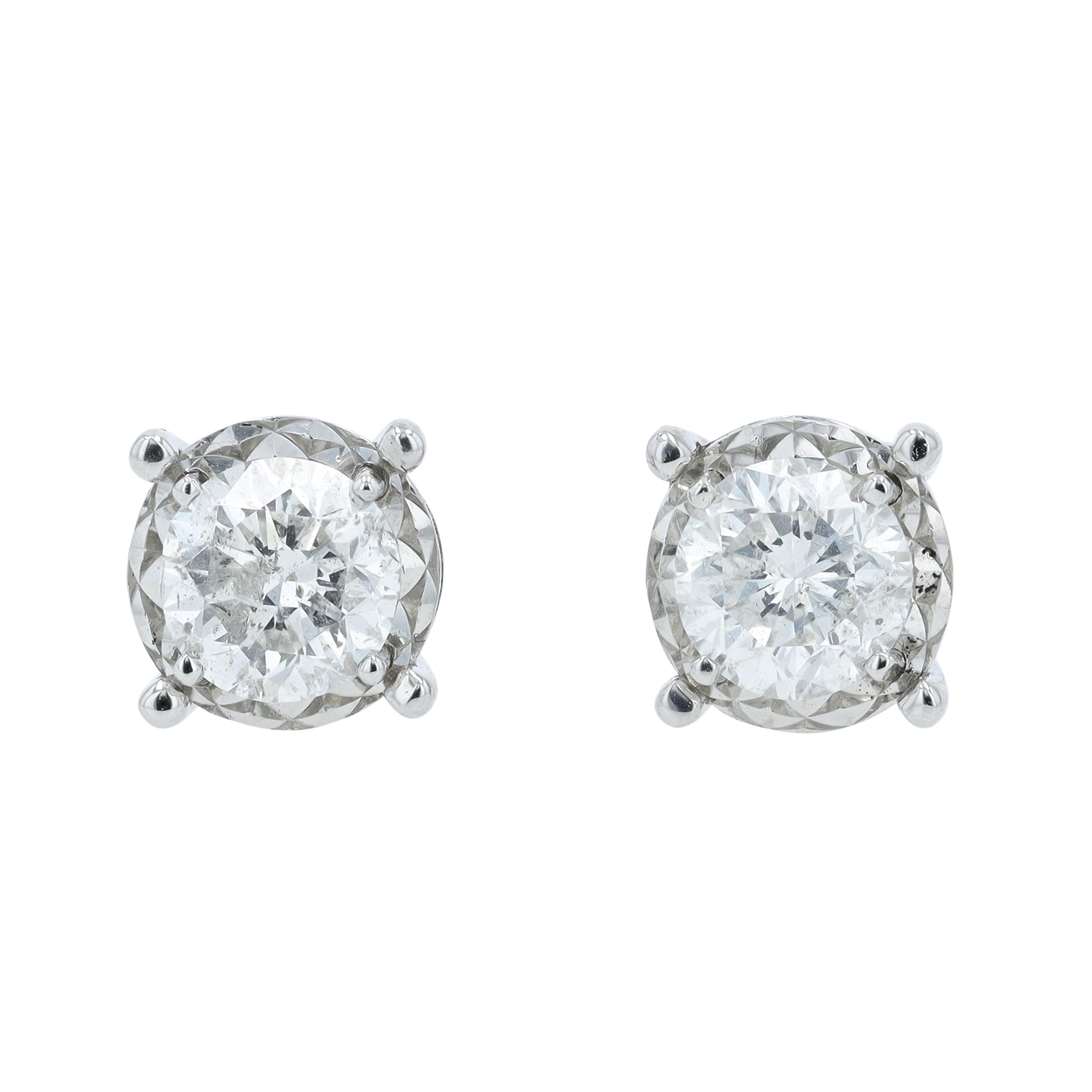 PT900 2.01 CTW Diamond Miracle Set Studs