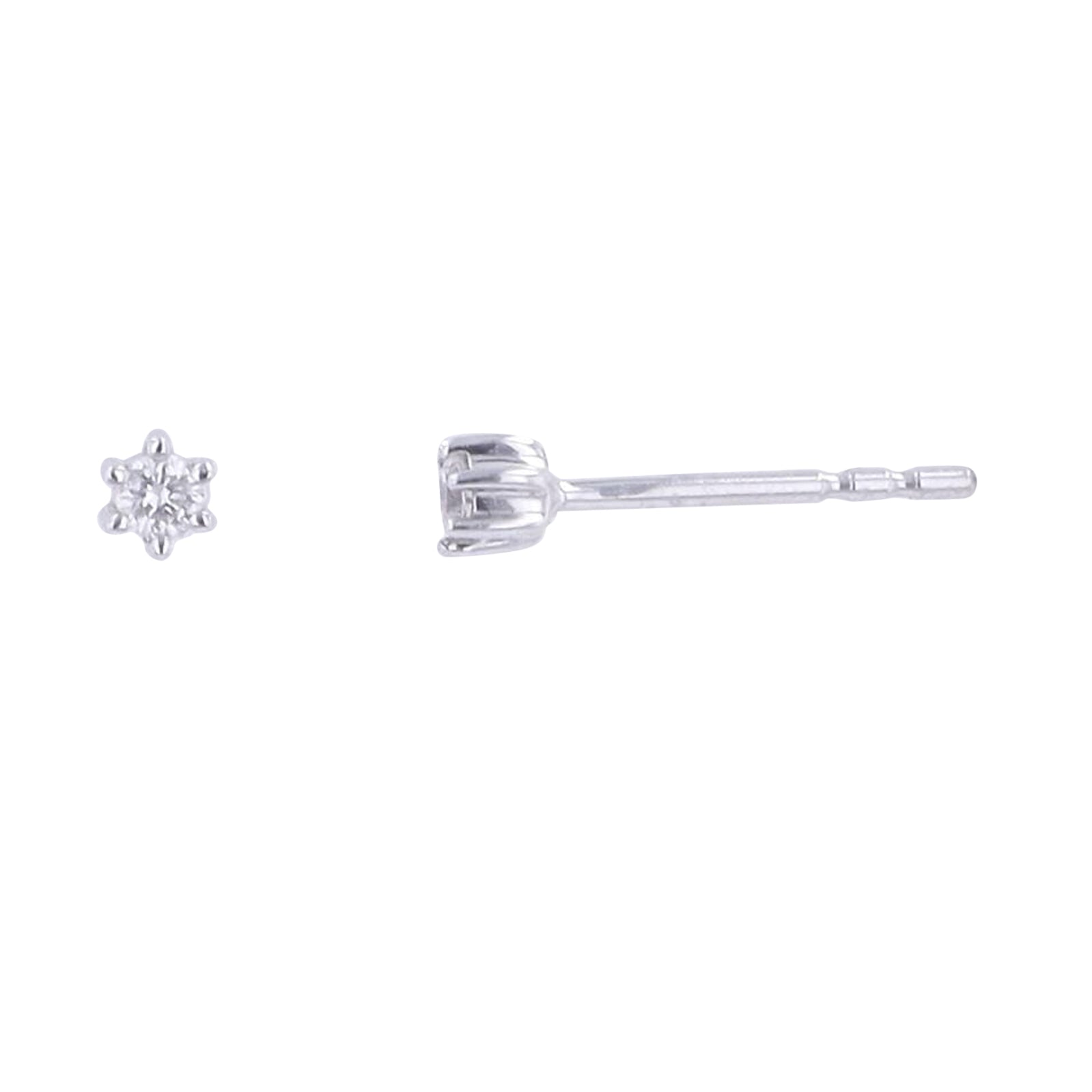 14K WG .05 CTW Diamond Studs