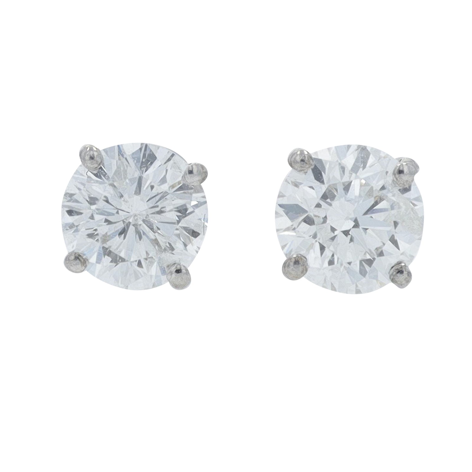 14K WG .90 CTW Diamond Studs